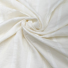 White Pintex Slub Silk Thread Embroidery