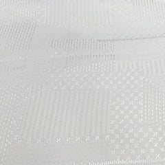 Off White Pintex Slub Silk Embroidery