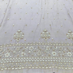 Light Lavender Floral Tissue Cut Dana Daman Embroidery