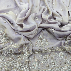 Light Lavender Floral Tissue Cut Dana Daman Embroidery