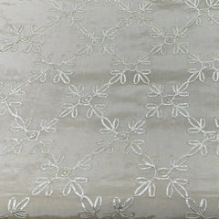 Natural Gold Floral Gota Patti Tissue Embroidery