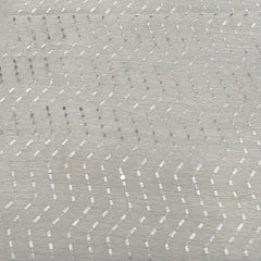 Pastel Beige Wave Thread & Sequins Slub Silk Embroidery