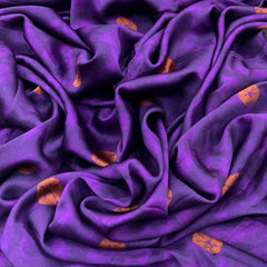 Purple Bandhani Modal Satin Printed