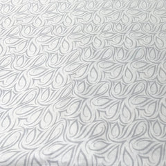 White Abstract Pure 60 Lea Linen Printed