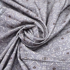 Light Purple Geometric Pure 60 Lea Linen Printed