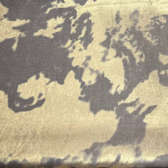 Charcoal Grey Gold Satin Velvet Foil Plain