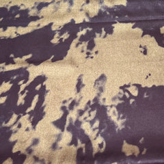 Wine Gold Satin Velvet Foil Plain