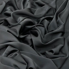 Black Wrinkle Satin Plain