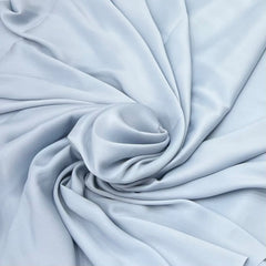 Baby Blue Wrinkle Satin Plain
