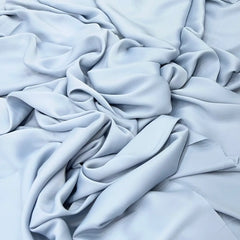 Baby Blue Wrinkle Satin Plain