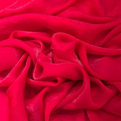 Dark Pink Glass Tissue Organza Plain