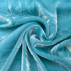 Aqua Blue Glass Tissue Organza Plain