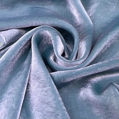 Greyish Blue Glass Tissue Organza Plain