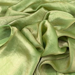 Green Glass Tissue Organza Plain