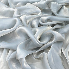 Light Blue Glass Tissue Organza Plain