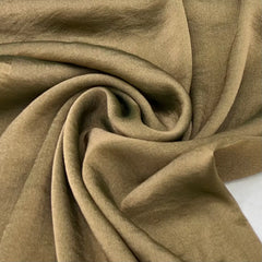 Antique Gold Wrinkle Organza Plain