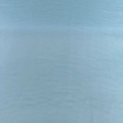 Sky Blue Wrinkle Organza Plain