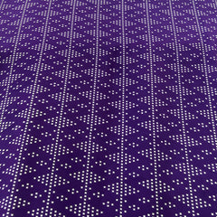 Purple Geometric Modal Satin Printed
