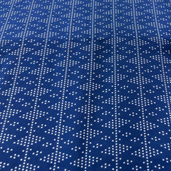 Blue Geometric Modal Satin Printed