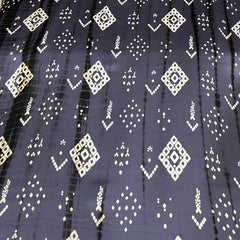 Violet Tie Dye Modal Satin Printed