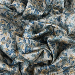 Light Grey Multicolour Kalamkari Jal Pure Tussar Printed