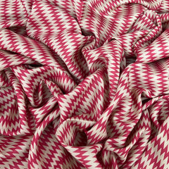 Pink Wave Pure Tussar Printed