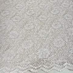 Beige Indonesian Lace Fabric