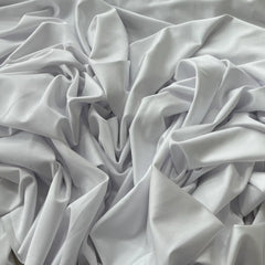 White 4 Way Lycra Plain