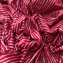 Red Leheriya Cotton Printed