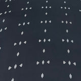 Black Geometric Modal Satin Print