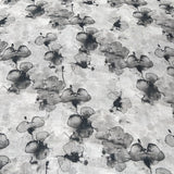 Light Beige Floral Linen Printed