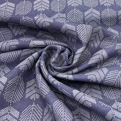 Light Purple Geometric Linen Printed