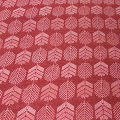 Rust Geometric Linen Printed