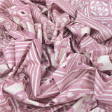 Onion Pink Warli Cotton Print
