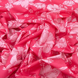 Carrot Pink Amaryllis Flower Lawn Cotton Print