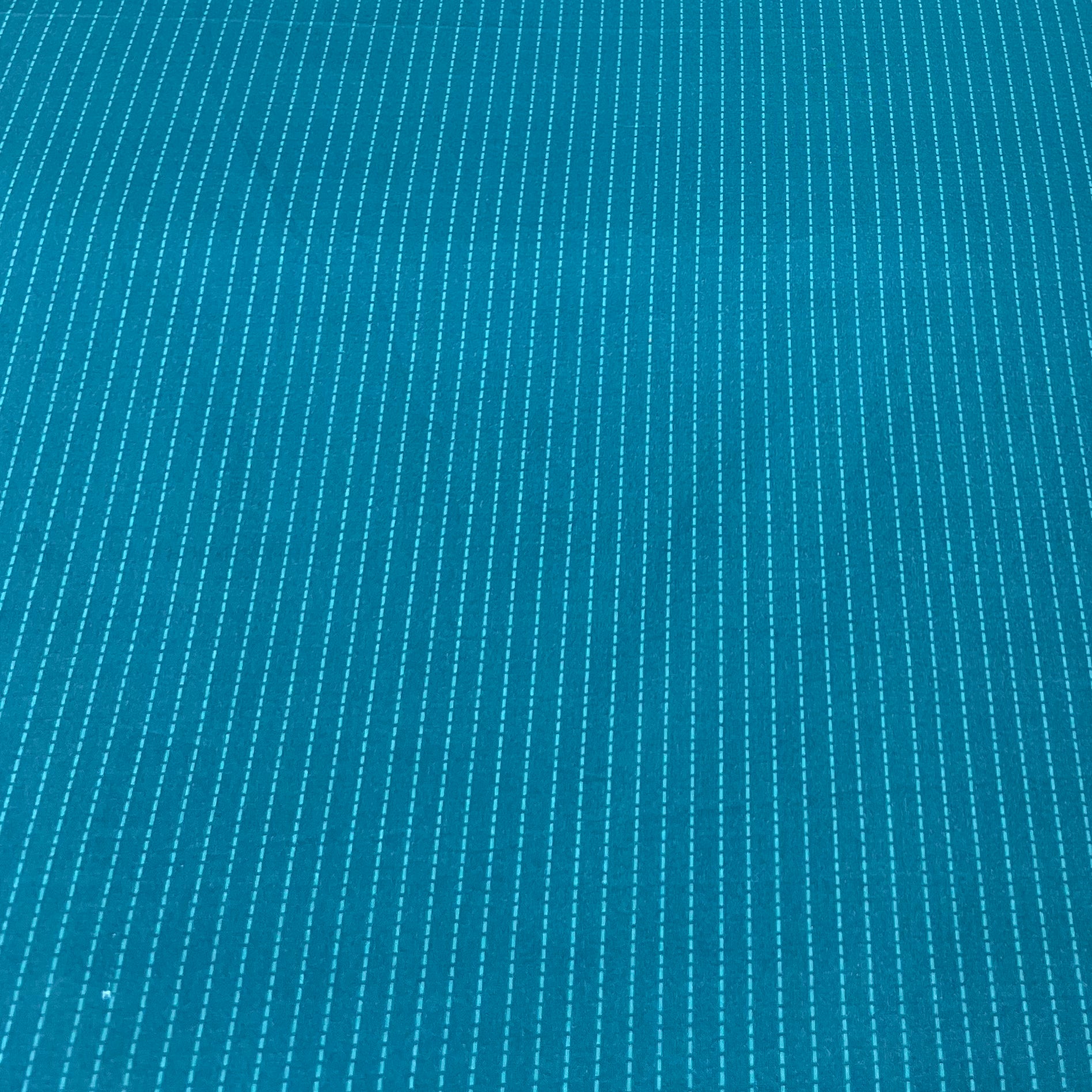 Turquoise Blue Stripes Lawn Cotton Print