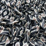 Black Ikkat Katha Desing Cotton Print