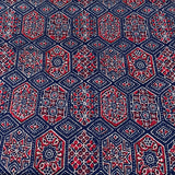 Navy Blue Ajrak Cotton Print