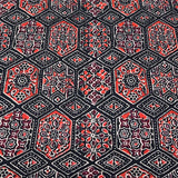 Black Ajrak Cotton Print