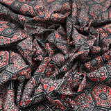 Black Ajrak Cotton Print