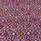 Maroon Geometric Cotton Print