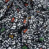 Black Geometric Cotton Print