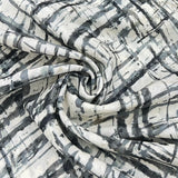 Cream Marble Print Pure Gauge Linen Print