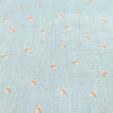Light Green Jasmin Pure Gauge Linen Print