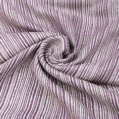 Purple Stripes Linen Print