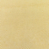 Mustard Yellow Geometric Linen Print