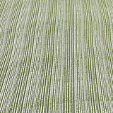 Leaf Green Stripes Linen Print