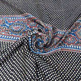 Black Modal Ajrak Panel Print