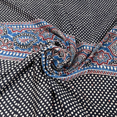 Black Modal Ajrak Panel Print