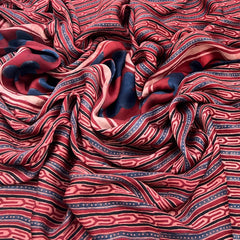 Maroon With Blue Modal Ajrak Panel Print